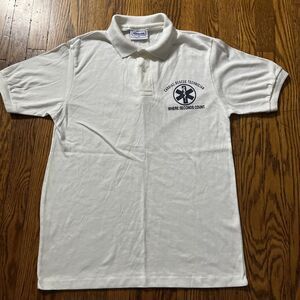 VINTAGE Hanes Cardiac Rescue Technician Polo Shirt Medium 80s Single Stitch